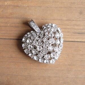 Rhinestone Heart Pendant